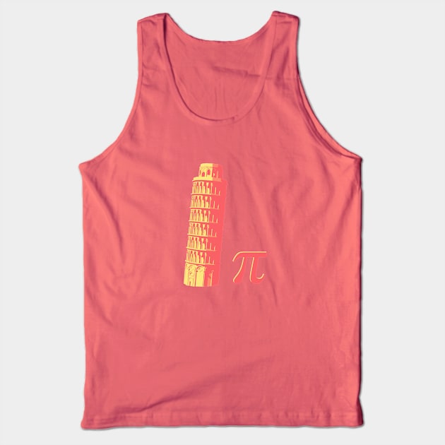 Pizza Pie / Pisa Pi Tank Top by andyjhunter